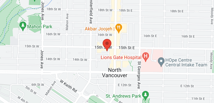 map of 1004 121 W 15TH STREET